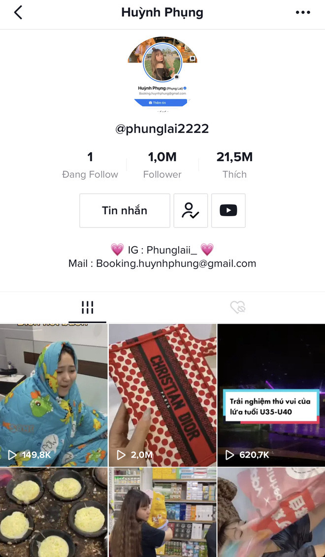 Huỳnh Phụng hiện sinh sống và làm việc ở Sài Gòn, được nhiều người chú ý qua các video trải nghiệm du lịch - ăn uống vô cùng hài hước.