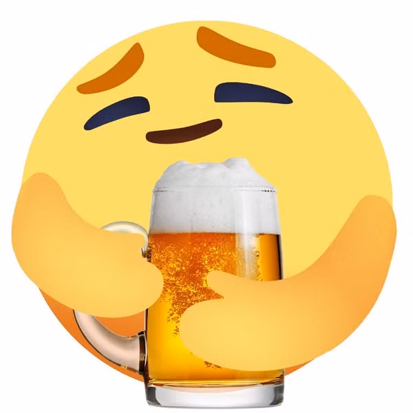 Sau thời gian cách ly xã hội quá lâu thì đây chính xác là chiếc icon cảm xúc dành cho hội mê nhậu, thèm bia.