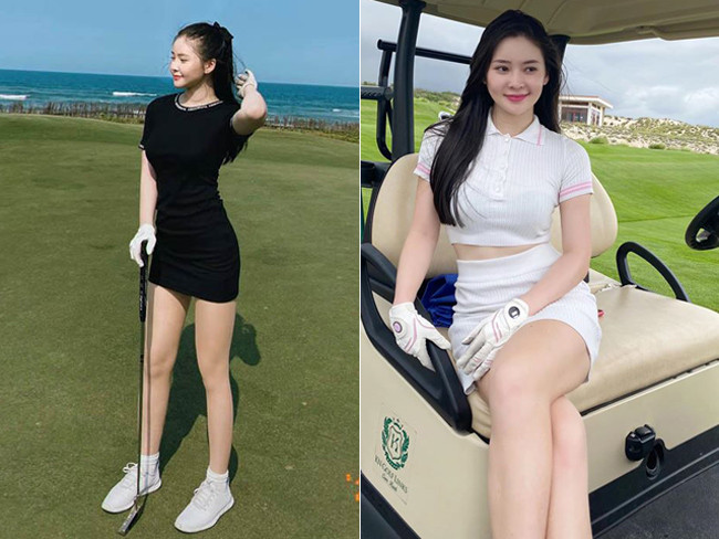 Chơi golf là một trong những môn thể thao hot girl Đà Nẵng - Thái Thảo Nguyên yêu thích. Cô nàng sinh năm 1998, sinh viên trường Đại học RMIT, được mệnh danh là "hot girl xinh nhất Đà Nẵng".