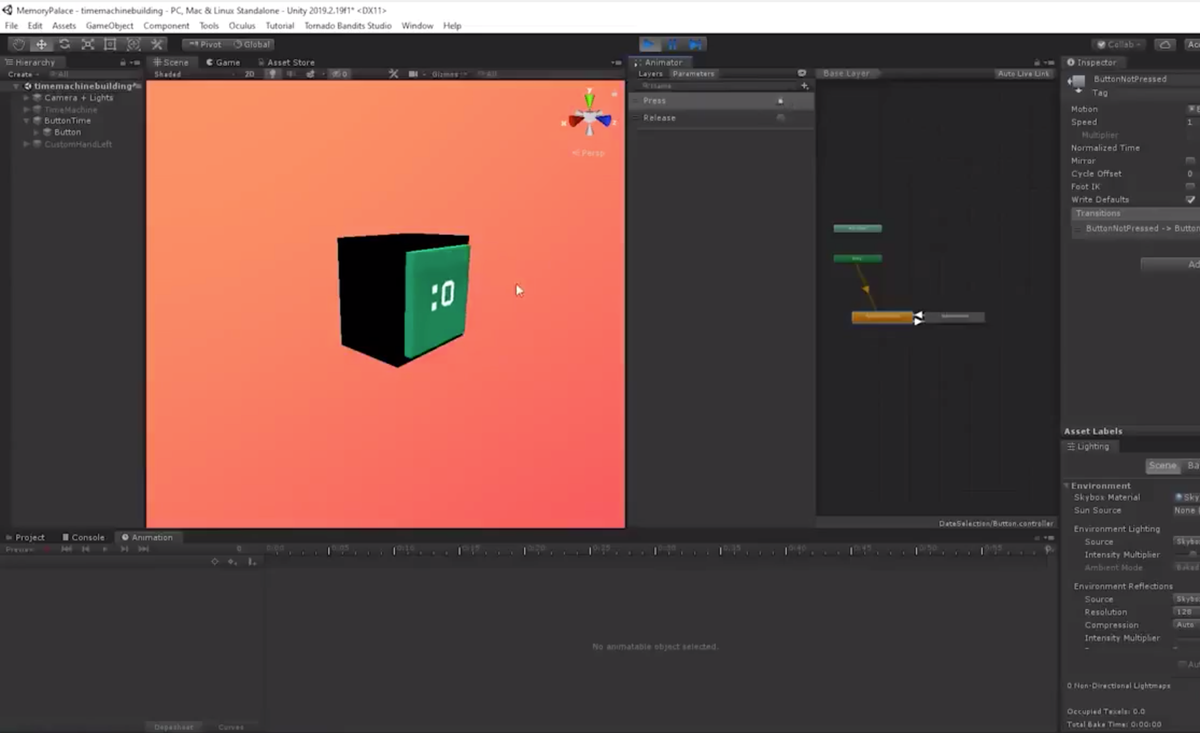 Ban đầu, khi lên kế hoạch tạo ra nó, Lucas chia sẻ rằng: "Để tạo ra được cỗ máy thời gian đưa ta về quá khứ và tác động đến lịch sử, đó là điều không tưởng. Tuy nhiên, ta hoàn toàn có thể tạo ra cỗ máy thời gian "cá nhân", để có được trải nghiệm lại ký ức của mình trong quá khứ bằng công nghệ thực tế ảo".