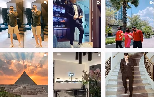 Theo dõi trang cá nhân của ông bầu Venus, có thể thấy Vũ Khắc Tiệp liên tục đăng tải clip TikTok khoe nhà đẹp, góc đồ hiệu hay thậm chí là "đu trend" biến hình cực ngầu.