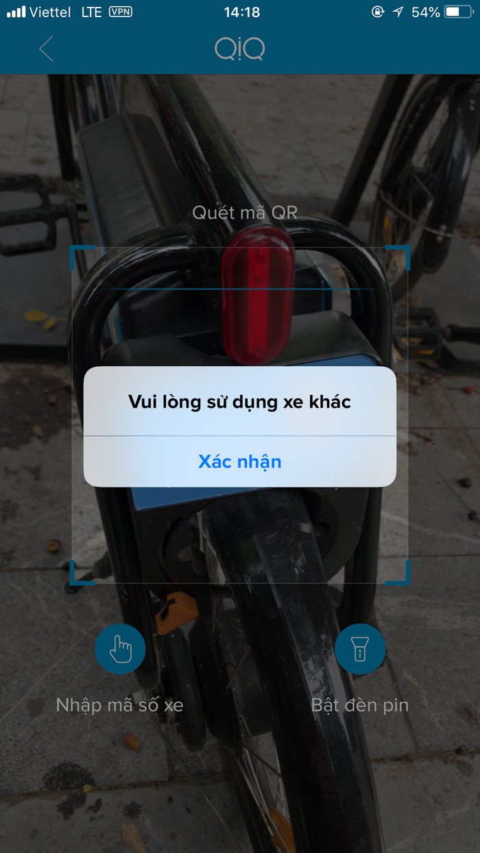 Tuy nhiên, PV báo Kiến thức đã thử sử dụng nhưng các xe đều ở trong tình trạng "ngoài vùng phục vụ".