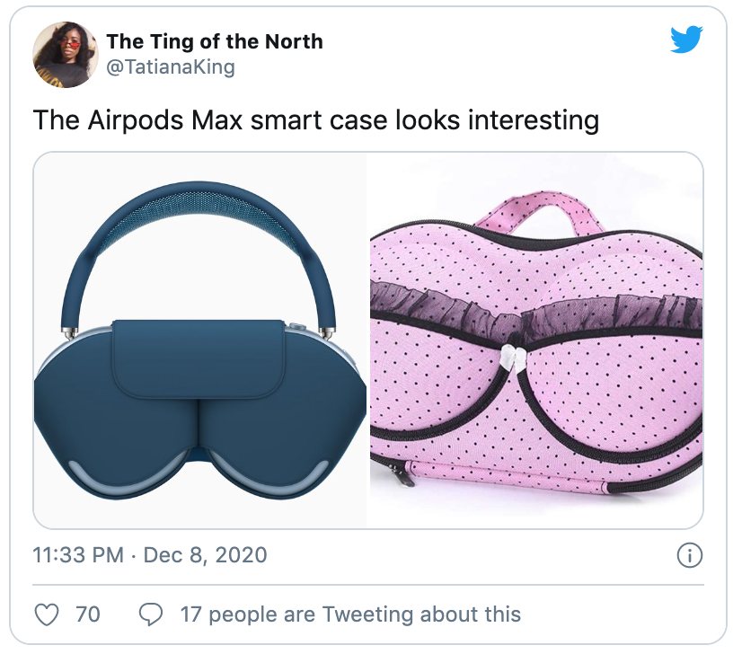 Airpods Max case nhìn thú vị đấy chứ.