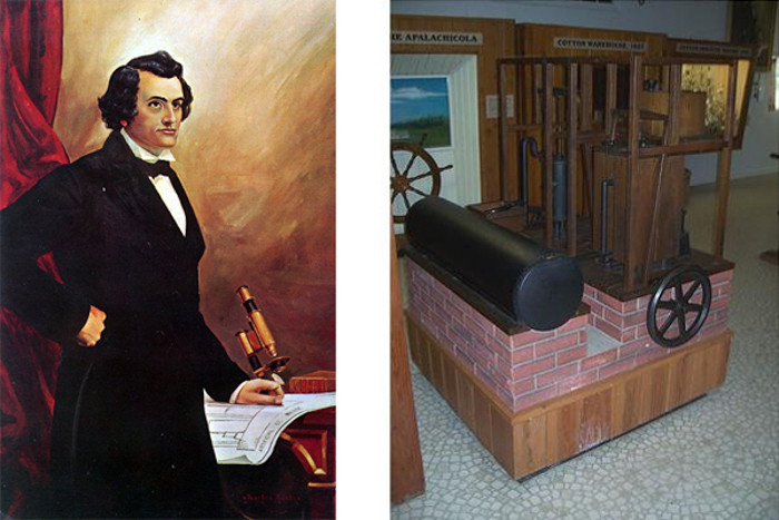 Vào năm 1842, bác sĩ người Scotland John Gorrie (1803-1855) đã dùng kỹ thuật nén khí nhằm tạo ra băng để làm mát các bệnh nhân trong bệnh viện tại Apalachicola, Florida. Mô hình máy tạo băng của John Gorrie được lưu giữ tại bảo tàng John Gorrie, Apalachicola, Florida