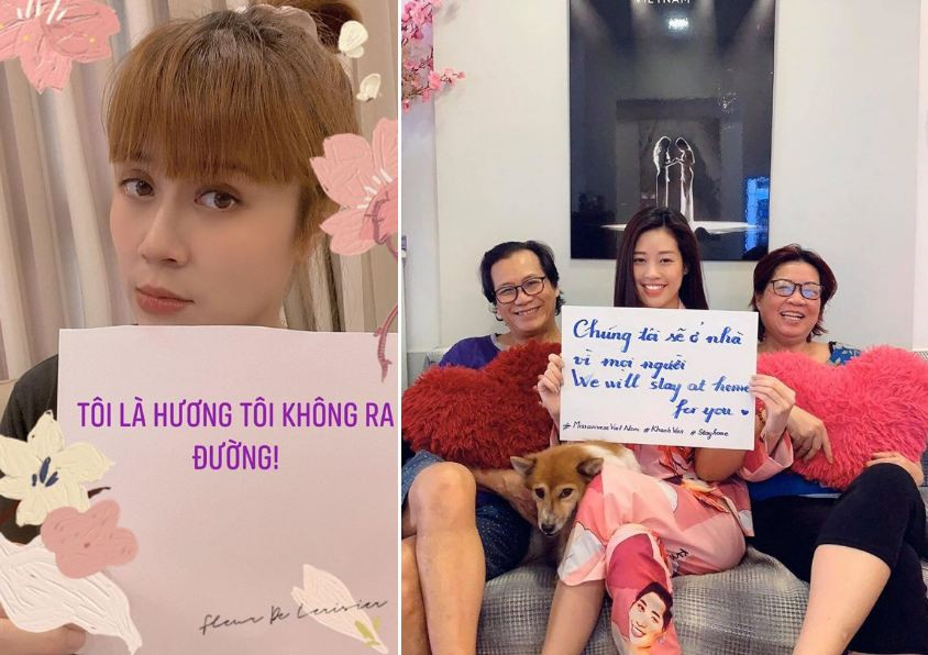 Nhạc sĩ Lưu Thiên Hương, Hoa hậu Hoàn vũ Khánh Vân cùng lan tỏa thông điệp hãy ở nhà để bảo vệ sức khỏe của bản thân, gia đình và cộng đồng