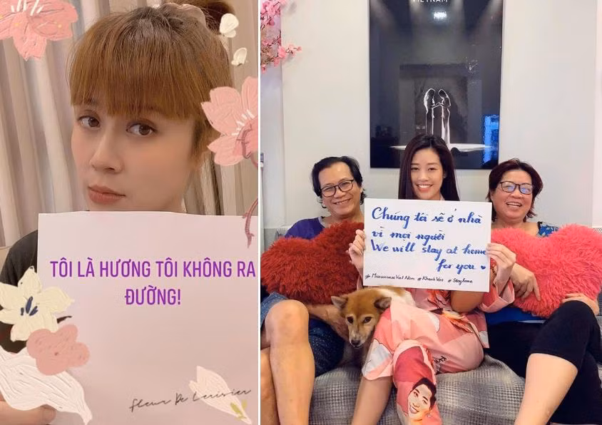 Nhạc sĩ Lưu Thiên Hương, Hoa hậu Hoàn vũ Khánh Vân cùng lan tỏa thông điệp hãy ở nhà để bảo vệ sức khỏe của bản thân, gia đình và cộng đồng