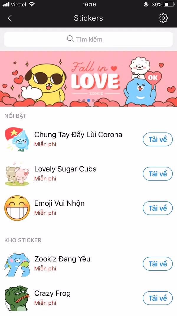 Ngoài ra, để tuyên truyền, nâng cao ý thức của người dân về phòng tránh dịch Covid-19 đang diễn biến phức tạp, Zalo cũng cập nhật bộ sticker "Chung tay đẩy lùi Corona".