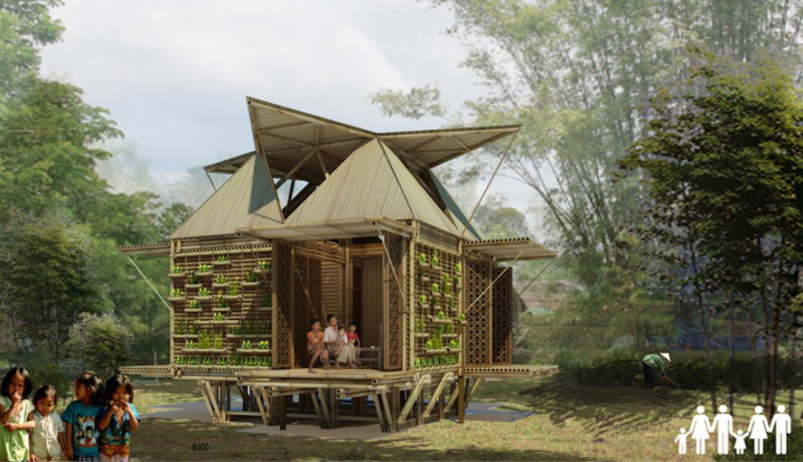 Công trình nhà tre “Tổ ấm nở hoa – Blooming Bamboo home” của Công ty H&amp;P Architects được chọn trao Giải thưởng quốc tế IAA – International Architecture Awards 2014. Được biết, chủ trì công trình là hai KTS Đoàn Thanh Hà và Trần Ngọc Phương, cựu sinh viên K97 Trường ĐH Kiến trúc Hà Nội.
