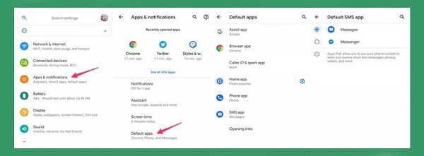 Mặc dù Apple đã thêm tùy chọn xóa ứng dụng khỏi iOS, nhưng bạn vẫn không thể cài đặt các ứng dụng mặc định. Ngược lại, tính năng hay ho trên Android cho phép bạn đổi ứng dụng mặc định trên điện thoại, có thể là những phần mềm bạn hay sử dụng nhất.