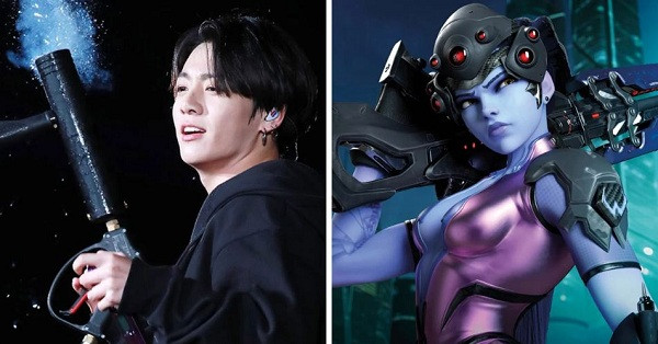 Cùng chung sở thích với V, em út Jungkook rất mê game bắn súng Overwatch và từng nhận được vô số lời khen từ game thủ chuyên nghiệp nhờ màn chơi ''cực đỉnh''.