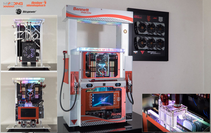 Cụ thể cấu hình như sau: Motherboard: ROG RAMPAGE VI EXTREME OMEGA. CPU: Intel Core I9 9900X . VGA: 2xASUS ROG 2080Ti Strix 11GB OC. Memory: CORSAIR DOMINATOR PLATINUM RGB 64GB (4 x 16GB) DDR4 3200MHz CL16 Memory Kit . PSU: FSP Hydro PTM+ 1200W. SSD: Samsung 970 Pro 1TB SSD + Samsung 970 EVO Plus 1TB – M.2 NVMe Pci-E.