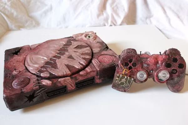 Những cảnh ma mị với sự xuất hiện của con quỷ đáng sợ chính là ý tưởng để một modder tạo nên chiếc console kinh dị này. Vandy Amka đã mất nhiều công sức tạo ra những họa tiết ghê gớm, quái dị trên lớp vỏ và một con mắt nhìn chằm chằm, tất nhiên chiếc máy vẫn hoạt động bình thường.