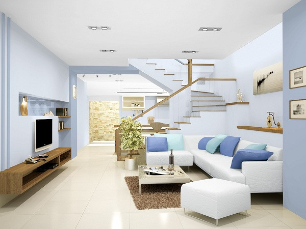 Một trong những yếu tố đơn giản giúp tiết kiệm điện năng sử dụng nhưng lại ít được hộ gia đình quan tâm đó là màu sơn tường. Chuyên gia xây dựng cho rằng, sử dụng sơn tường, nội thất có tông sáng màu giúp phản ánh sáng tốt hơn, bạn có thể sử dụng một bóng đèn ít tốn điện để thắp sáng cho cả căn phòng một cách dễ dàng.