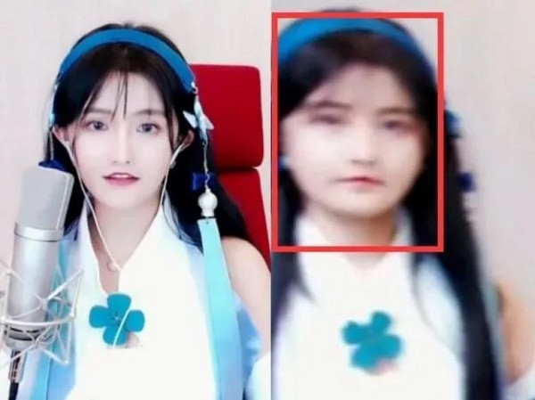 Ngay khoảnh khắc Guazha đứng ở giữa ranh giới của ống kính camera và bên ngoài camera, cô nàng đã khiến cho các fan phải sững sờ. Nữ streamer Trung Quốc lộ thân hình mũm mĩm, khuôn mặt tròn hơn nhiều so với ngay trước đó.