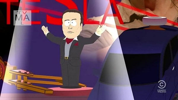 Elon Musk đã xuất hiện cũng dưới tư cách CEO của Tesla giống như ngoài đời trong tập phim “Handicar” của series hoạt hình South Park.
