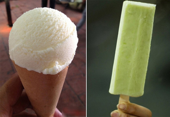 Kem Tràng Tiền có mặt ở Hà Nội từ năm 1958. Những ngày trời nóng, người dân lại đổ đến bờ hồ Hoàn Kiếm để thưởng thức những chiếc kem cốm, kem đậu xanh. Được đi ăn kem Tràng Tiền là một phần thưởng mà bất kì em nhỏ nào cũng háo hức. Đến nay, kem Tràng Tiền vẫn là địa điểm giải nhiệt ưa thích của người Hà Nội.