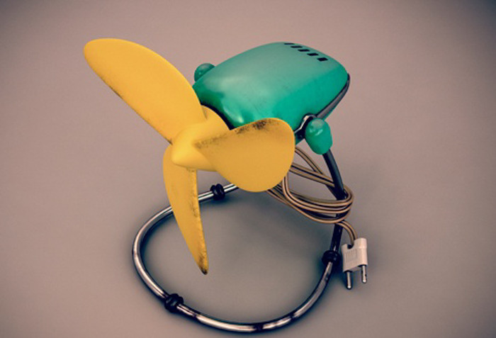 Khi Hà Nội mới có điện, người dân mua những chiếc quạt con cóc nhỏ nhưng chỉ sử dụng chủ yếu lúc đi ngủ buổi trưa hoặc tối. Quạt chạy chậm, hay bị cháy và hỏng cánh nhưng vẫn là tài sản quý của các gia đình. Đến nay, quạt con cóc vẫn được nhiều hộ ra đình ở nông thôn sử dụng để... quạt bếp than.