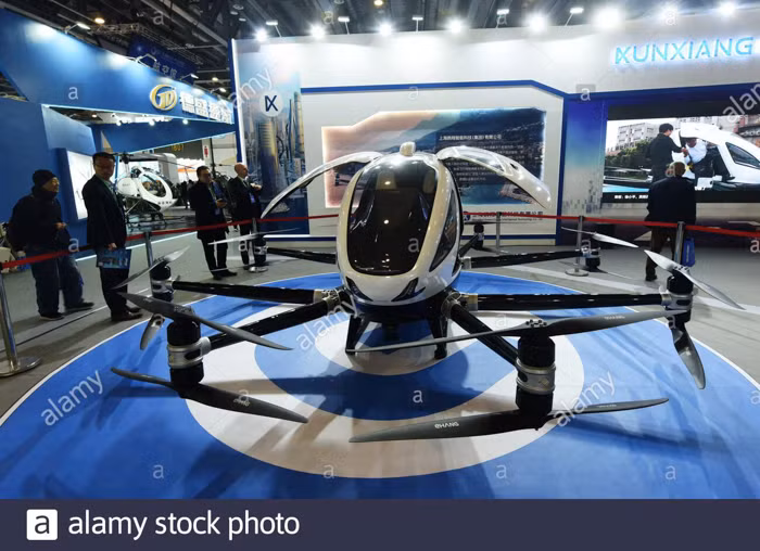 EHang 216 có thể chở hai hành khách cùng lúc.