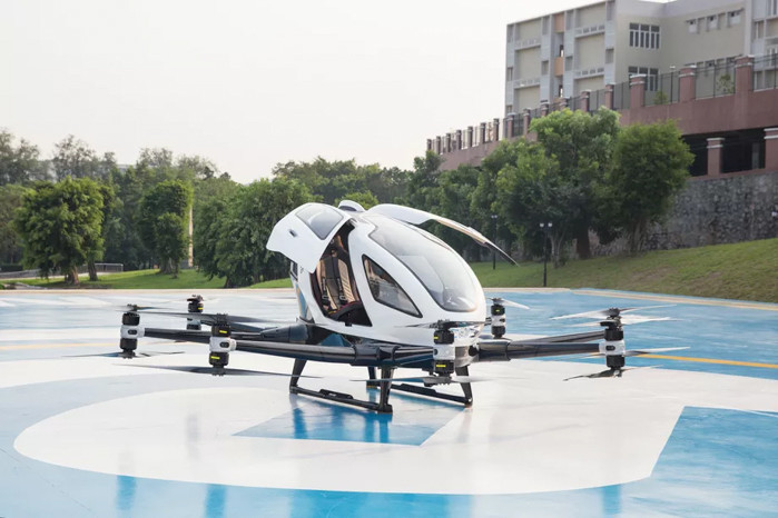 Công ty này cho biết drone cỡ lớn của họ là phương tiện bay tự động chở khách vận hành bằng điện đầu tiên trên thế giới.