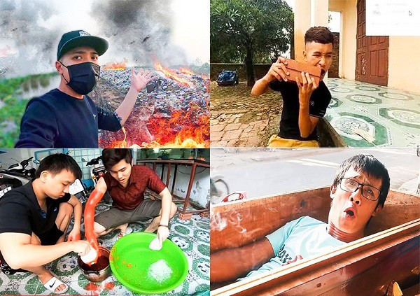 Cư dân mạng cho rằng những trò đùa của NTN chỉ để câu view nhưng quá nguy hiểm, có tính chất bạo lực và đặc biệt không phù hợp với trẻ em.