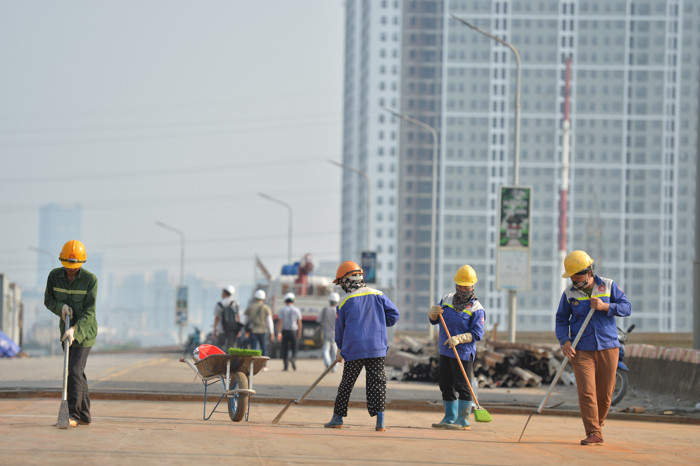 Dự án sửa chữa mặt cầu Thăng Long do Tổng cục Đường bộ VN làm chủ đầu tư với tổng mức đầu tư 269 tỷ đồng.