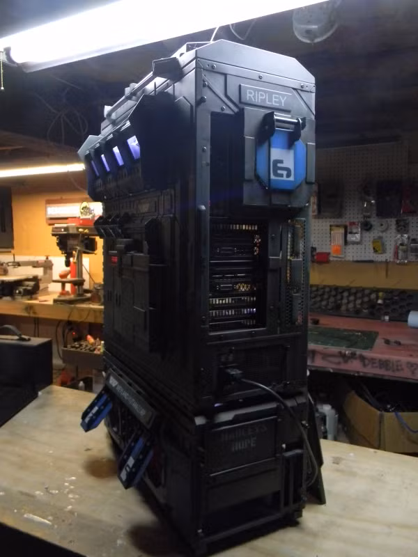 Mặt sau hầm hố sau khi được mod.