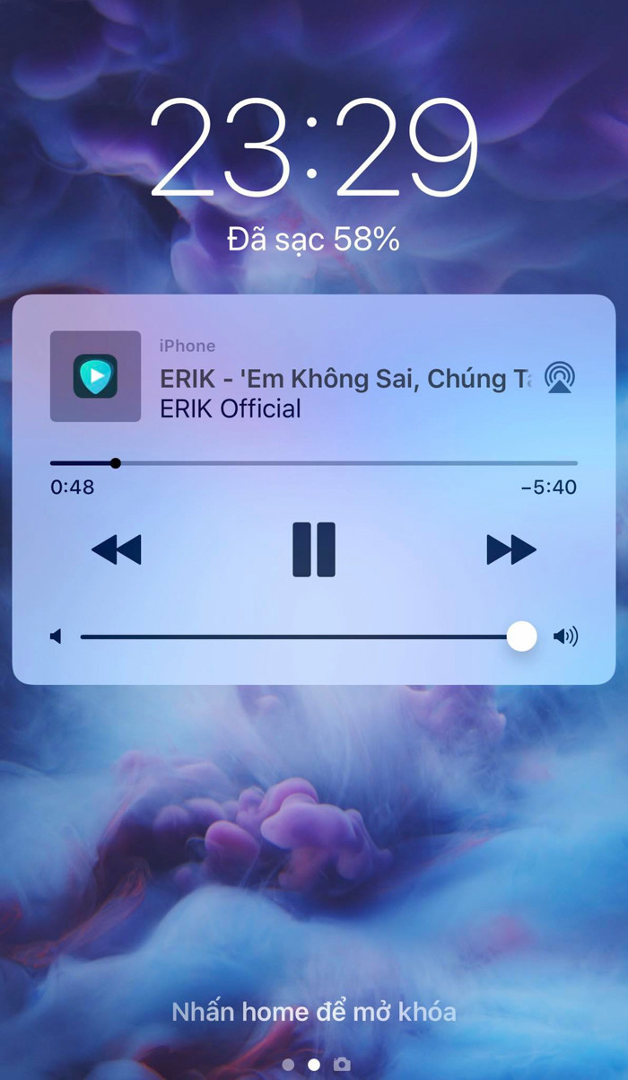 Tắt màn hình rồi vẫn có thể nghe được vô tư.