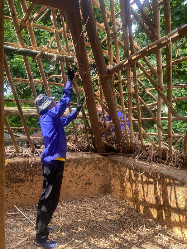 Kiểm tra lại phần mái nhà bị mối mọt.