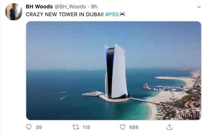 Với dáng đứng thẳng, PS5 được nhiều người đánh giá có thiết kế như một toà nhà hơn là một máy chơi game console.