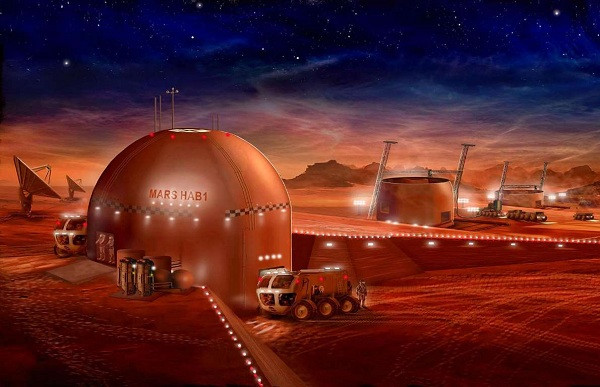 Những cấu trúc hình lục giác không còn xa lạ với những thiết kế nhà sao Hỏa, điển hình là ngôi nhà này của công ty kiến trúc không gian XArc.