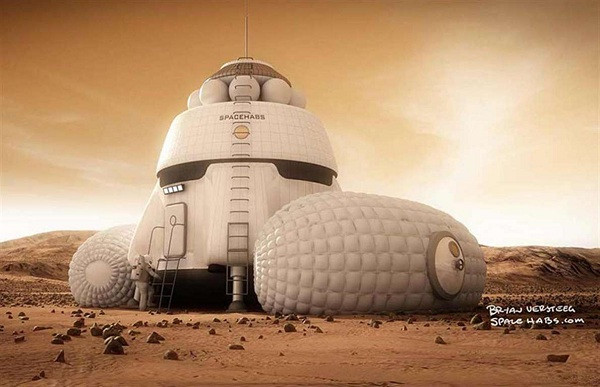 Hợp tác cùng Mars One - một dự án nhằm thành lập một cộng đồng trên sao Hỏa vào năm 2025, nhà thiết kế Bryan Versteeg đã sáng tạo ra một loạt các cấu trúc độc đáo cho những ngôi nhà trên hành tinh Đỏ.