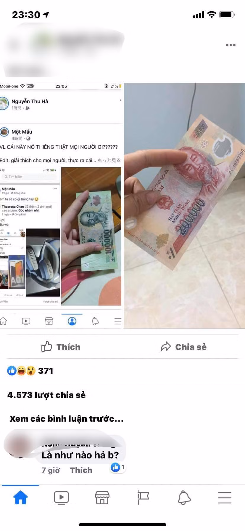 Nhiều người hăm hở khoe thành tích trên trang cá nhân nhưng giấu nhẹm về nguồn gốc, ai gửi tiền cho sau khi chia sẻ.