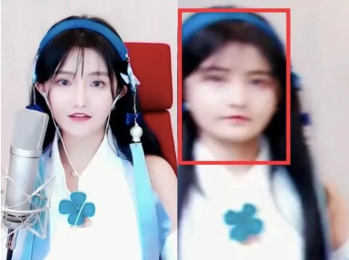 Tuy nhiên, trong môt lần vô tình để mất filter làm đẹp, cô nàng đã vô tình lộ nhan sắc thật ngay trên sóng.