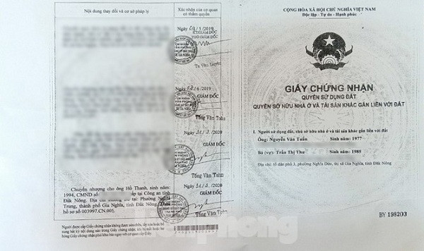 Sổ đỏ của ông Hồ Thanh phần lớn là đất nông nghiệp