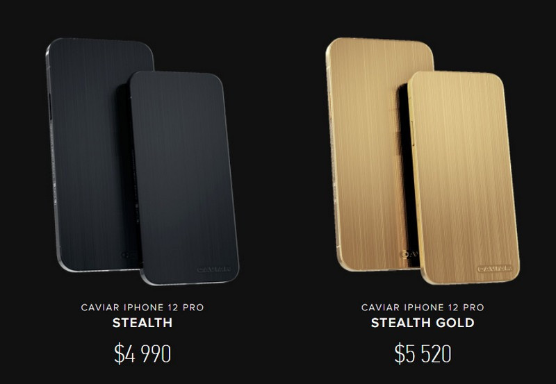 Về giá cả, chiếc iPhone 12 Pro Stealth được bán ra với giá khởi điểm 4990 USD (hơn 115 triệu đồng) trong khi iPhone 12 Pro Stealth Gold cơ mức giá khởi điểm cao hơn một chút 5520 USD (khoảng 127,6 triệu đồng).
