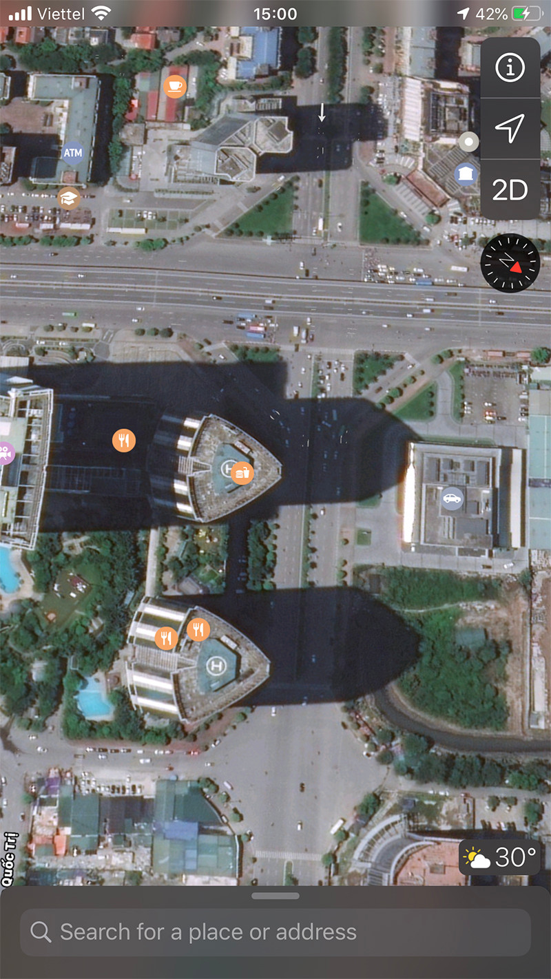 Khu vực Keangnam cũng vắng không kém gì các địa điểm khác.