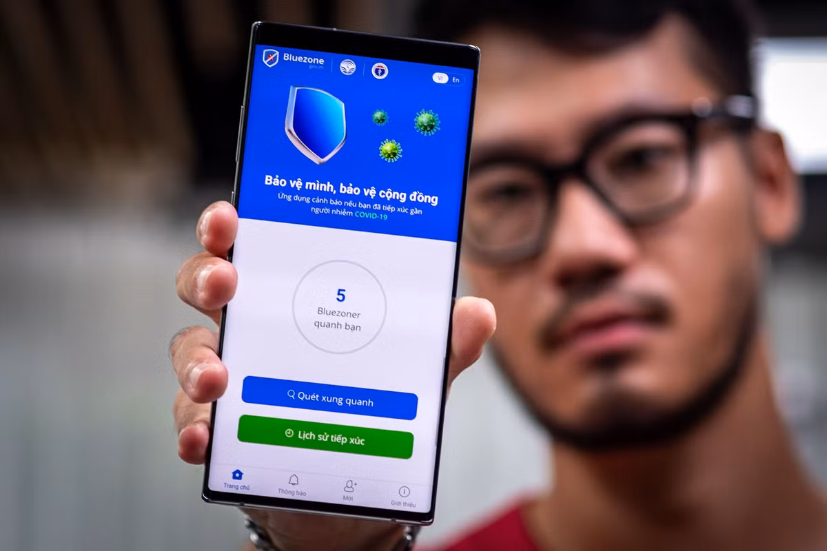 Đây được xem là một thông điệp ý nghĩa, thiết thực nhằm hưởng ứng lời kêu gọi của Chính phủ trong việc cài đặt ứng dụng Bluezone vào smartphone để truy vết COVID-19, bảo vệ bản thân và gia đình.