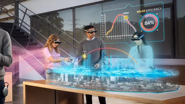  Spatial computing là bước tiếp theo trong quá trình kết hợp thế giới vật lý và kỹ thuật số mà chúng ta đang thấy với các ứng dụng thực tế ảo (VR) và thực tế tăng cường (AR). Công nghệ này sẽ mang lại những phát triển mới về cách con người và máy móc tương tác, trong công nghiệp, chăm sóc sức khỏe, giao thông vận tải và gia đình.