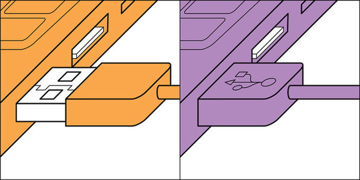 Rõ ràng USB type B có 2 đầu nhưng luôn có một kiểu người cắm bách phát bách trúng, một kiểu thì phải lần mò để cắm lại lần hai.
