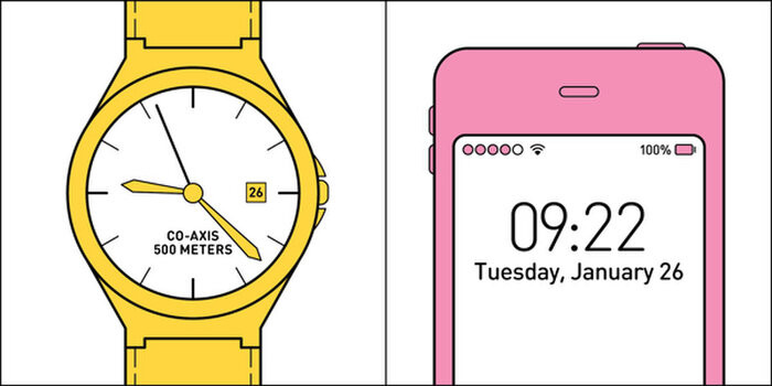 Một kiểu người luôn có đồng hồ đeo tay, còn một kiểu thì tất cả trong một chiếc smartphone.