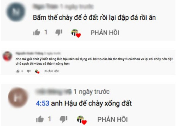 Các phân cảnh khác có thể mất vệ sinh hơn đã được cắt đi trong clip, nhưng nhiều người xem đã nhận ra điểm này và trực tiếp phản ánh trong phần comment.