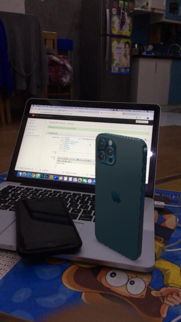 Tuy nhiên, AR sẽ chỉ hoạt động với iOs 13 trở lên.