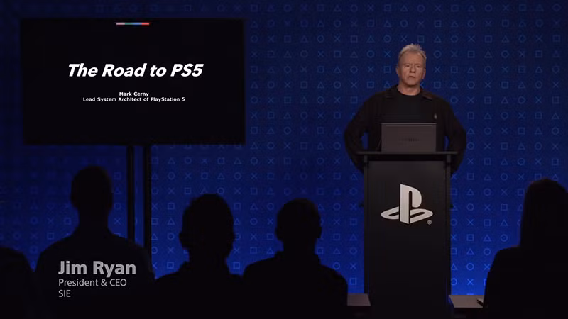 Chủ tịch, giám đốc điều hành SIE Jim Ryan trong buổi livestream mang tên "The road to PS5" ngày 18/05.