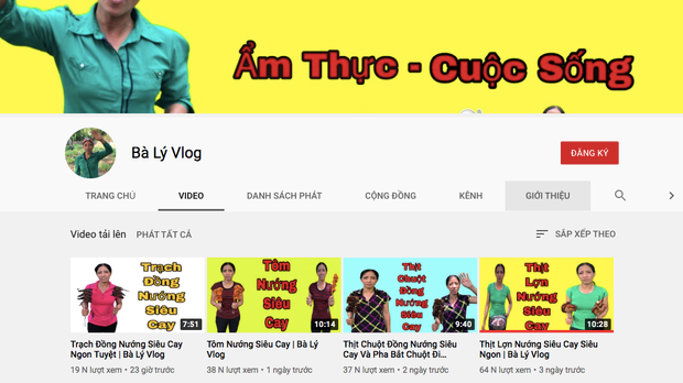 Tuy nhiên, mới đây cộng đồng khá bất ngờ khi xuất hiện kênh có tên Bà Lý Vlog, thay vì ủng hộ thì dân tình lại có phản ứng dữ dội, lên án gay gắt chưa từng có.