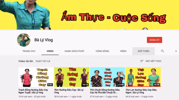 Tuy nhiên, mới đây cộng đồng khá bất ngờ khi xuất hiện kênh có tên Bà Lý Vlog, thay vì ủng hộ thì dân tình lại có phản ứng dữ dội, lên án gay gắt chưa từng có.