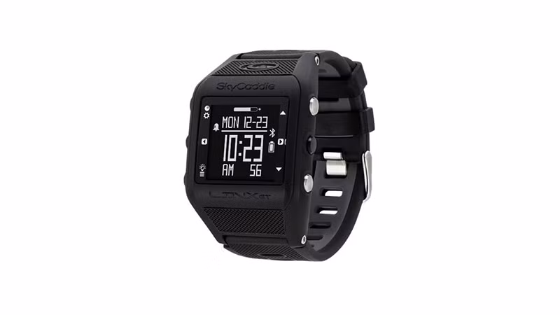  SKYCADDIE LINX GT: Linx GT tụt trên bảng xếp hạng với đồng hồ dành cho golf về thời lượng pin và khả năng chống thấm nước, tuy nhiên nó lại mang lại nhiều tính năng thú vị. Nổi trội với các phép tính khoảng cách chính xác, thông thường của Golfer, khá nhẹ. Ứng dụng di động SkyCaddie tốt nhất để cung cấp cho Golfer chế độ xem HD sống động về lỗ hổng mà người chơi đang chơi, đảm bảo rằng cách tiếp cận của bạn là hoàn toàn chính xác. Đồng hồ tương thích với dịch vụ đám mây SkyGolf 360, và Linx GT cũng có thể đọc SmartTags, cho phép Golfer dễ dàng ghi chú đội nào chơi tốt nhất trên mỗi lỗ. 