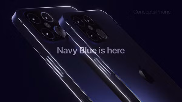 Dựa trên tin đồn đó, kênh YouTube ConceptsiPhone vừa tạo ra những hình ảnh ''nhá hàng'' iPhone 12 Pro Navy Blue siêu đẹp để người dùng có hình dung ban đầu về tùy chọn màu sắc mới này.