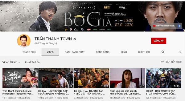 Những video trên kênh Youtube của Trấn Thành bao gồm web drama, vlog cuộc sống thường, công việc và vui chơi…