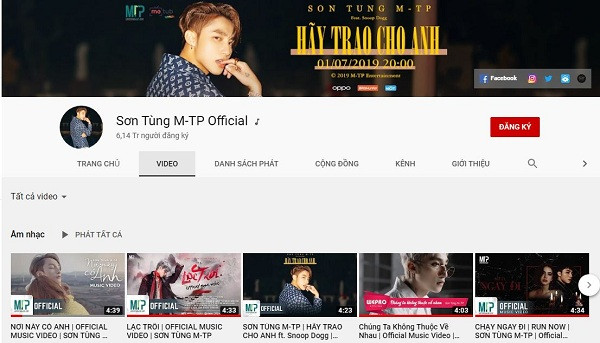 Trước đó, Sơn Tùng M-TP là ca sĩ sở hữu video Youtube đạt 1 triệu comment đầu tiên ở Việt Nam với MV "Hãy Trao Cho Anh". Thời gian để nam ca sĩ đạt được con số này là khoảng hơn 5 tháng (24/12/2019) kể từ sau khi phát hành (1/7/2019).