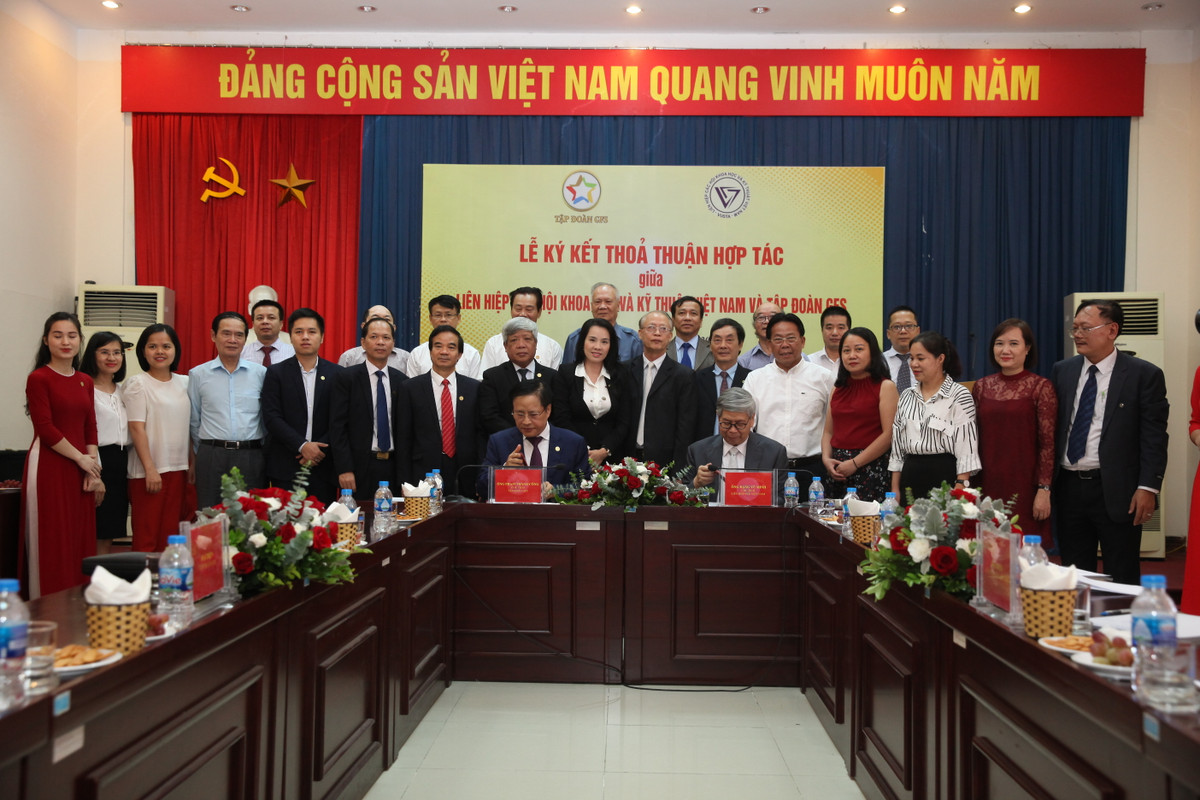 Ky ket thoa thuan hop tac cua VUSTA va tap doan GFS